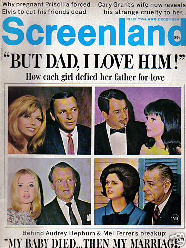 SCREENLAND magazine side cover December 1967