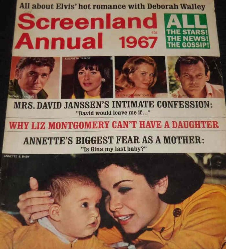 SCREENLAND magazine side cover  Annual  1967