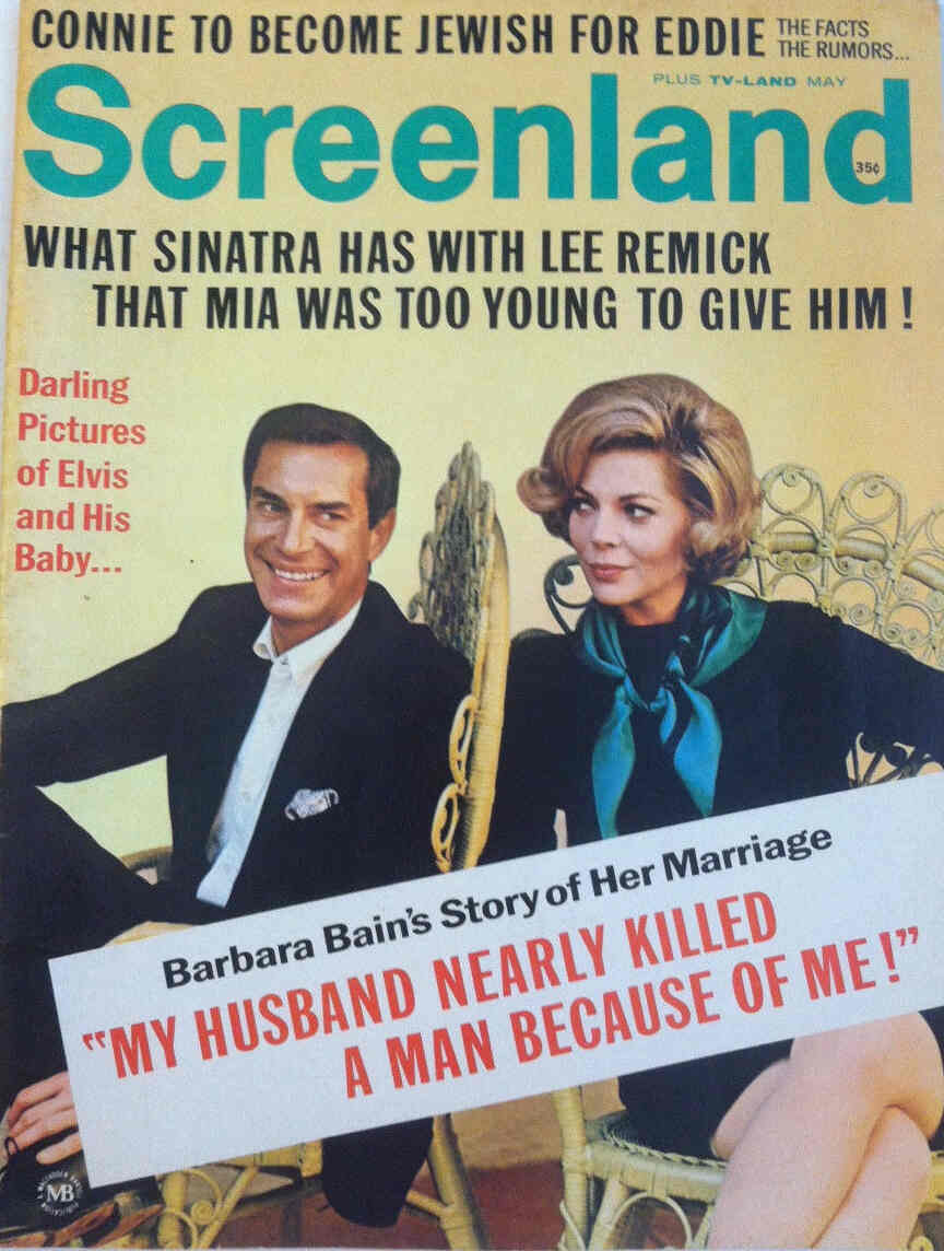 SCREENLAND magazine side cover May 1968