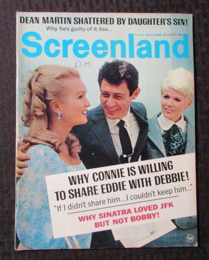 SCREENLAND magazine side cover August 1968