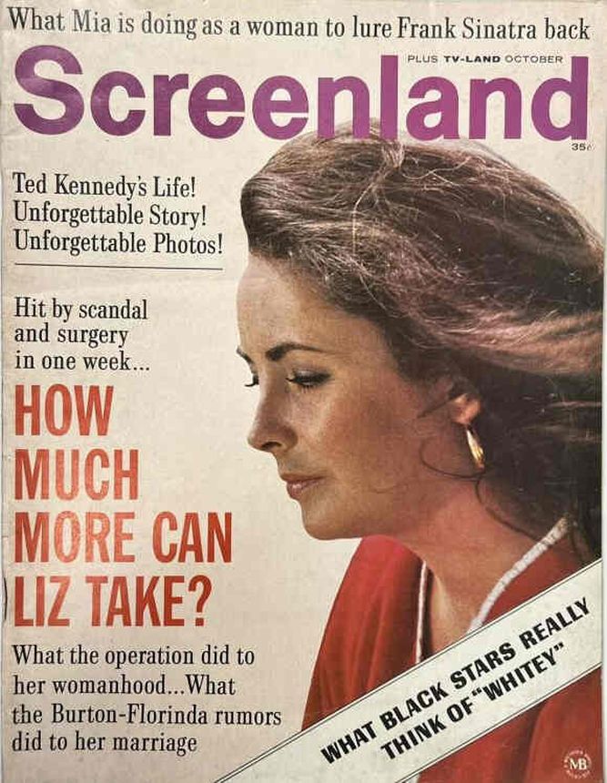 SCREENLAND magazine side cover October 1968