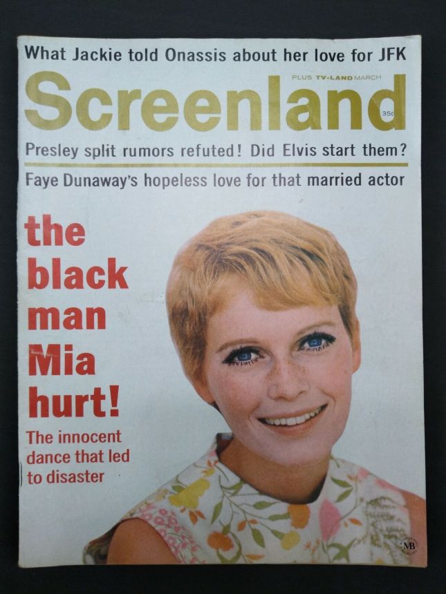 SCREENLAND magazine side cover March 1969