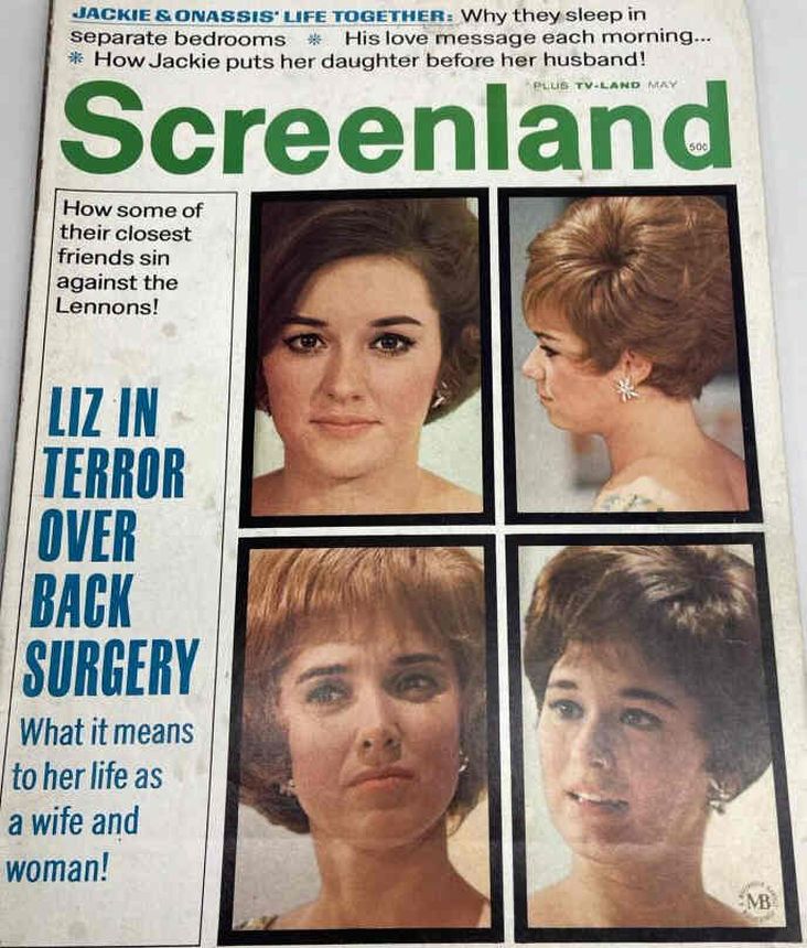 SCREENLAND magazine side cover May 1969