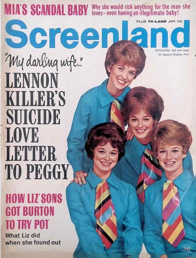 SCREENLAND magazine side cover January 1970