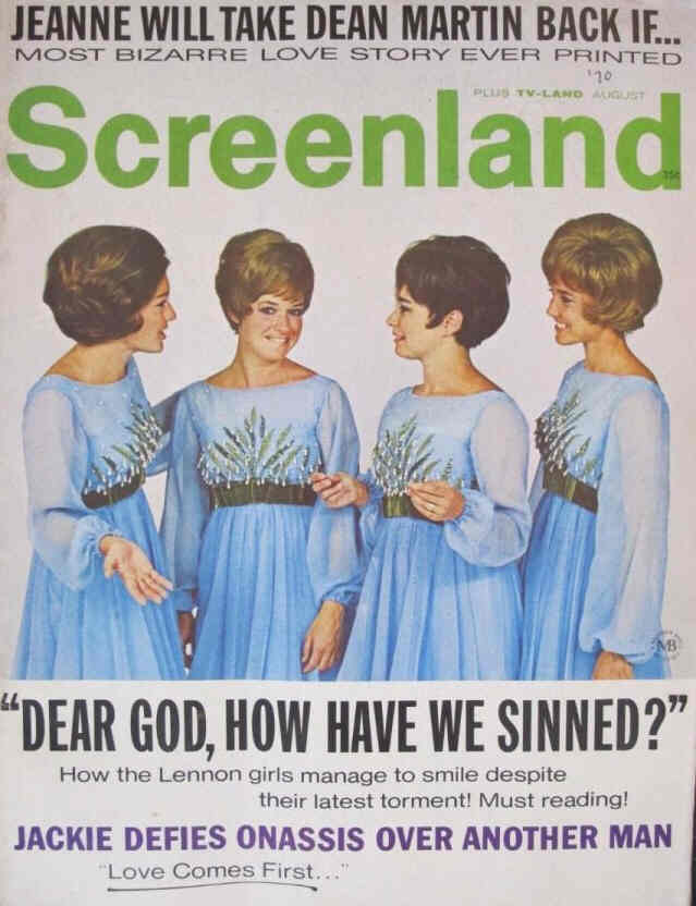 SCREENLAND magazine side cover August 1970