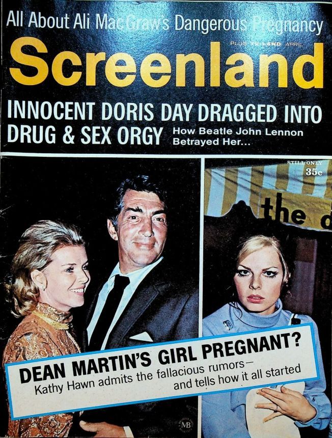 SCREENLAND magazine side cover April 1971