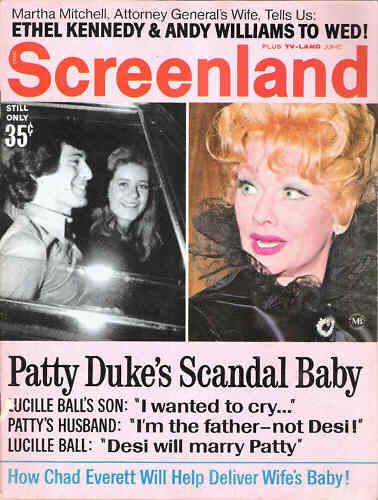 SCREENLAND magazine side cover June 1971
