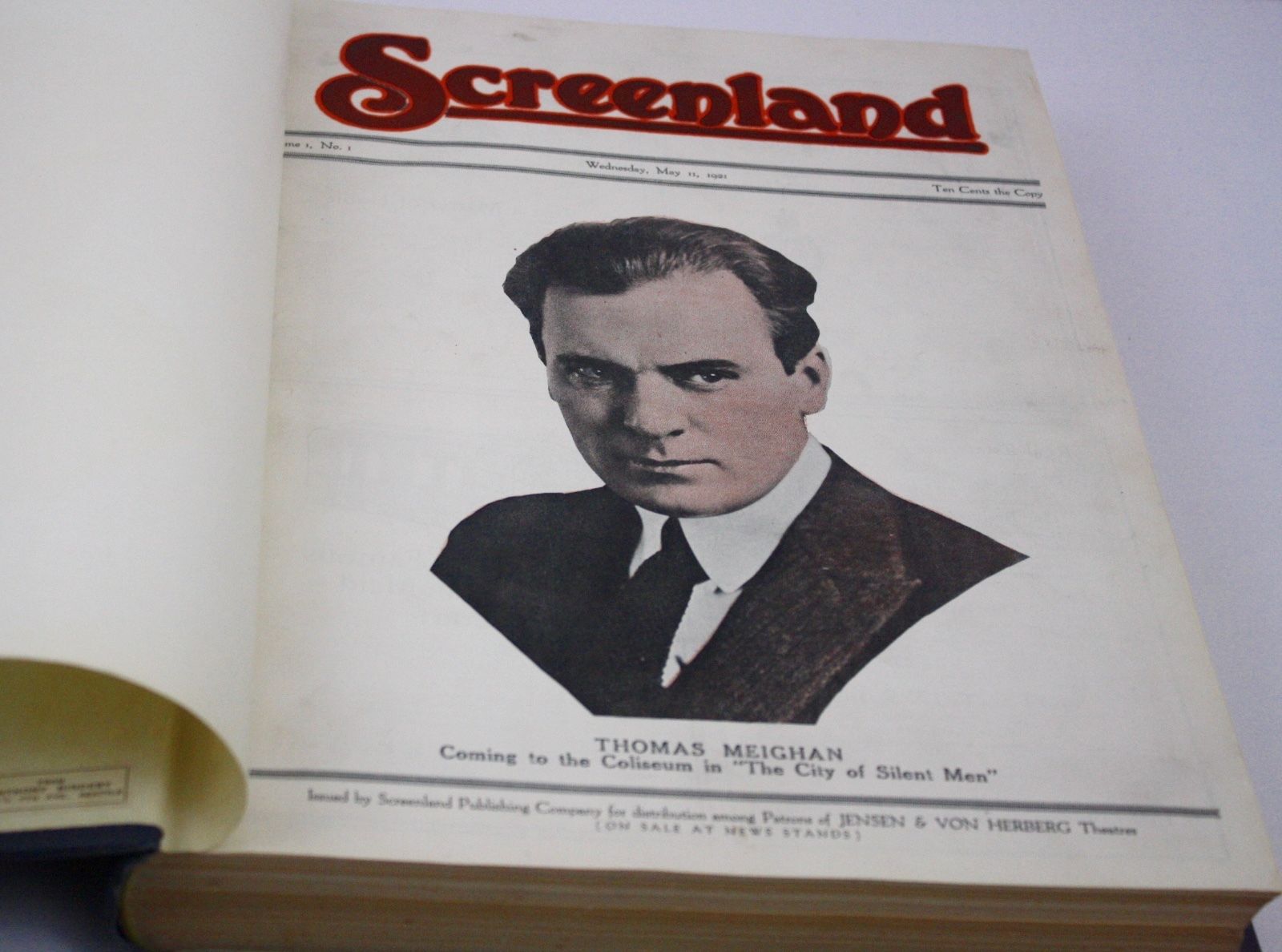SCREENLAND SEATTLE magazine side cover 11 May 1921