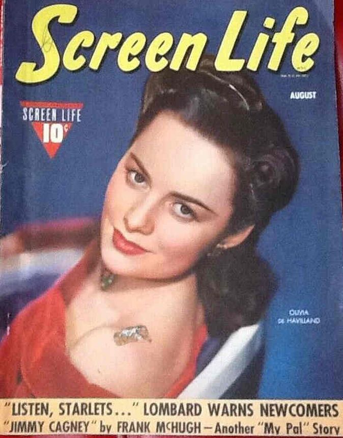 SCREEN LIFE (FAWCETT) magazine side cover August 1940