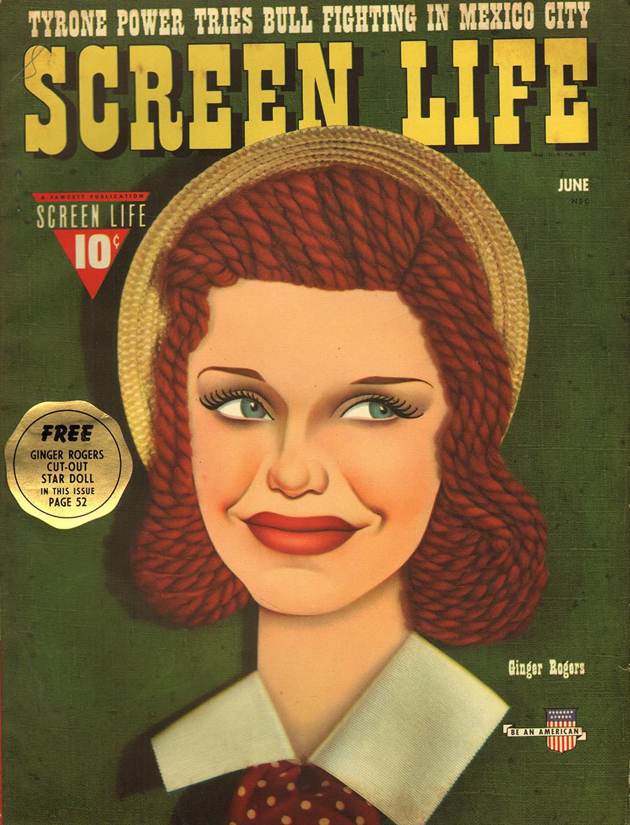 SCREEN LIFE (FAWCETT) magazine side cover June 1941