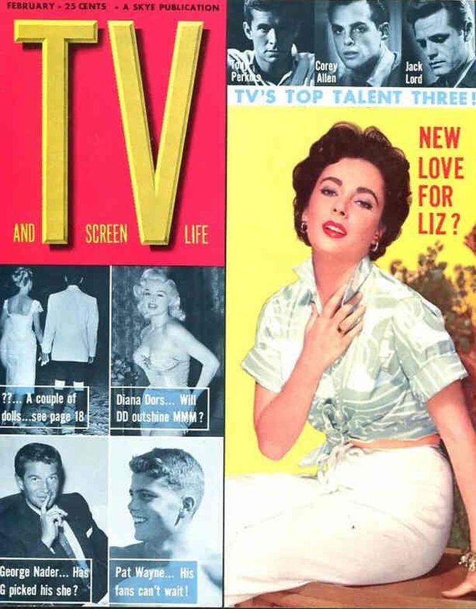 SCREEN LIFE magazine side cover  February 1957