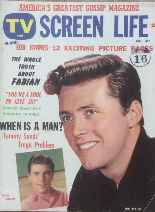 SCREEN LIFE magazine side cover  December 1959