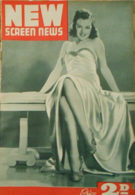 NEW SCREEN NEWS magazine side cover 9 July 1938