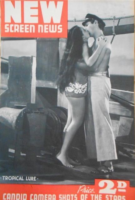 NEW SCREEN NEWS magazine side cover 30 July 1938