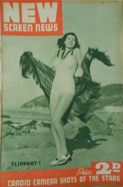 NEW SCREEN NEWS magazine side cover 13 August 1938