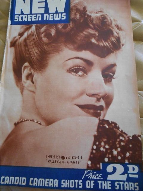 NEW SCREEN NEWS magazine side cover 25 February 1939