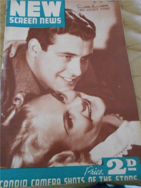 NEW SCREEN NEWS magazine side cover 25 March 1939