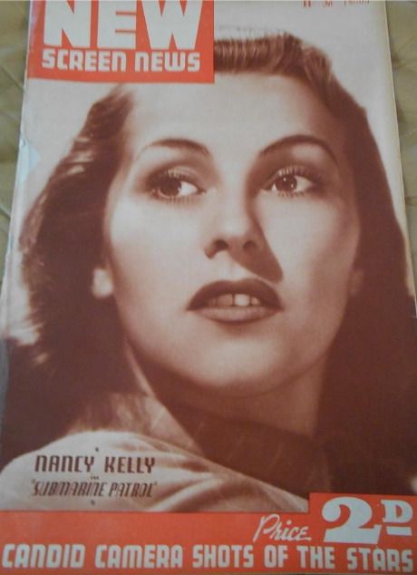 NEW SCREEN NEWS magazine side cover 1 April 1939