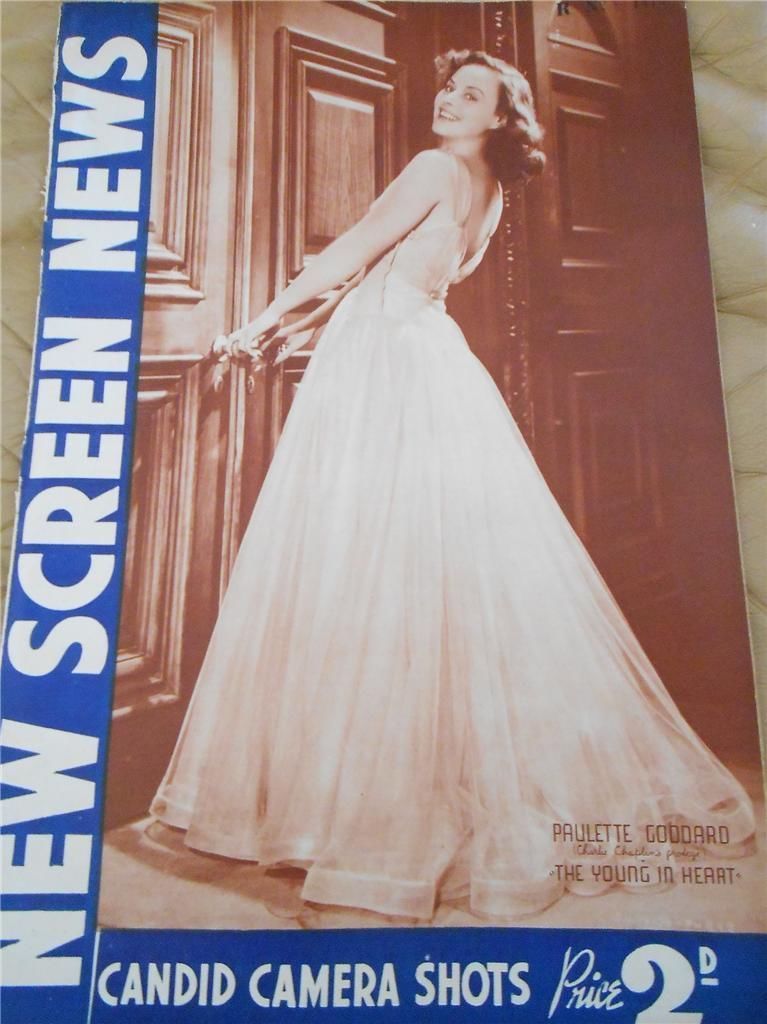 NEW SCREEN NEWS magazine side cover 10 June 1939