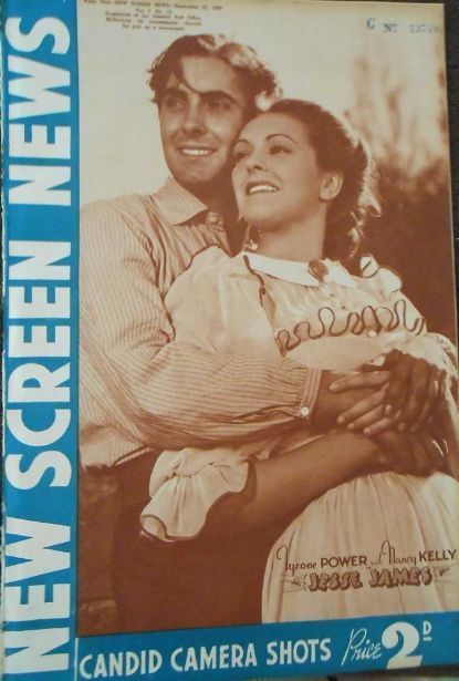 NEW SCREEN NEWS magazine side cover 23 September 1939