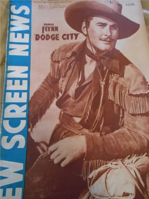 NEW SCREEN NEWS magazine side cover 28 October 1939