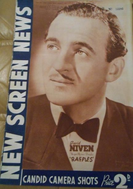 NEW SCREEN NEWS magazine side cover 3 August 1940