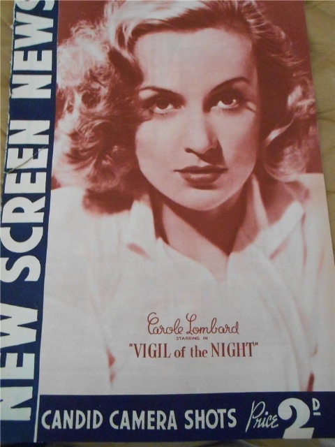 NEW SCREEN NEWS magazine side cover 24 August 1940