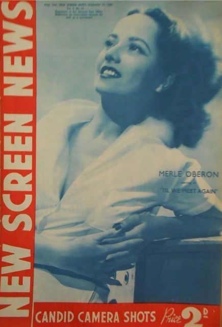NEW SCREEN NEWS magazine side cover 21 September 1940