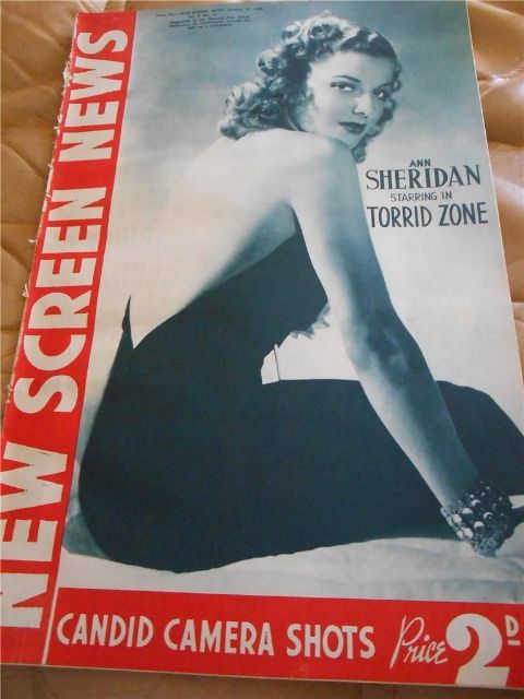 NEW SCREEN NEWS magazine side cover 12 October 1940