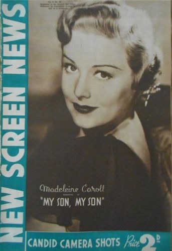 NEW SCREEN NEWS magazine side cover 26 October 1940