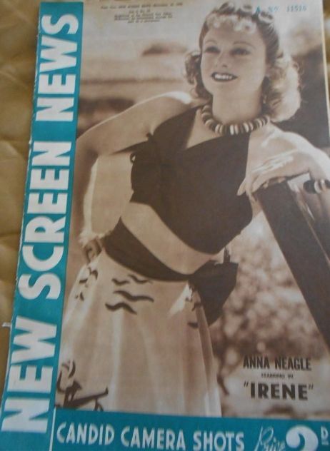 NEW SCREEN NEWS magazine side cover 16 November 1940