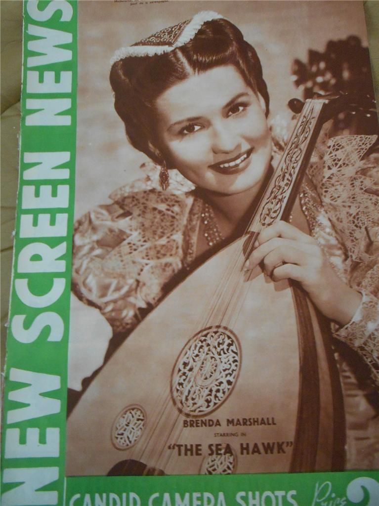 NEW SCREEN NEWS magazine side cover 30 November 1940