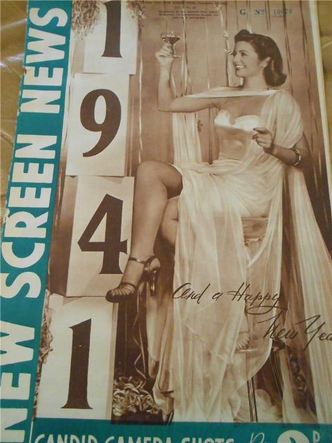 NEW SCREEN NEWS magazine side cover  Vol 3 # 29 28 December 1940