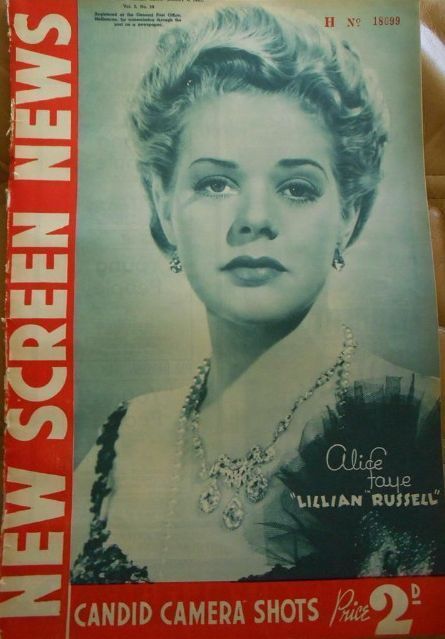 NEW SCREEN NEWS magazine side cover  Vol 3 # 30 4 January 1941