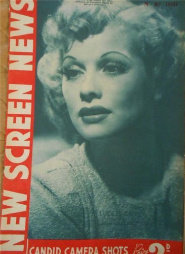 NEW SCREEN NEWS magazine side cover  Vol 3 # 36 15 February 1941