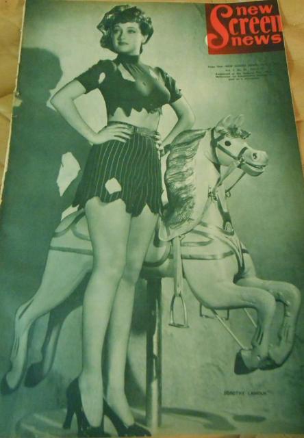 NEW SCREEN NEWS magazine side cover  Vol 3 # 43 5 April 1941