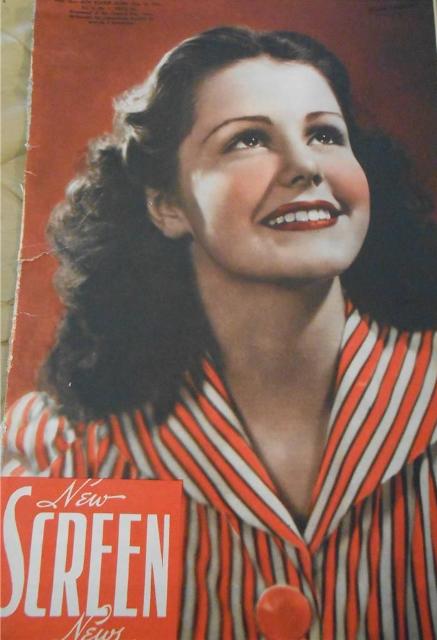 NEW SCREEN NEWS magazine side cover  Vol 4 # 2 14 June 1941