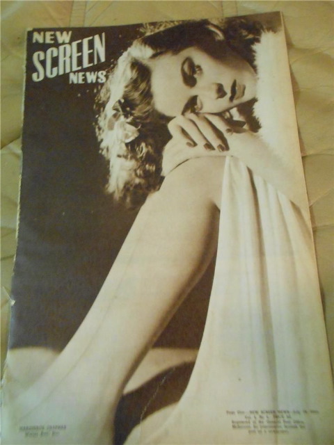 NEW SCREEN NEWS magazine side cover  Vol 4 # 7 19 July 1941