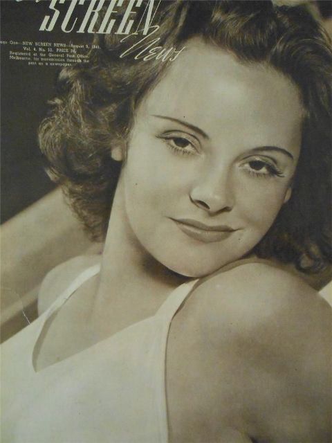 NEW SCREEN NEWS magazine side cover  Vol 4 # 10 9 August 1941