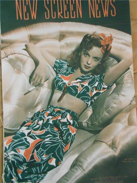 NEW SCREEN NEWS magazine side cover  Vol 4 # 19 11 October 1941