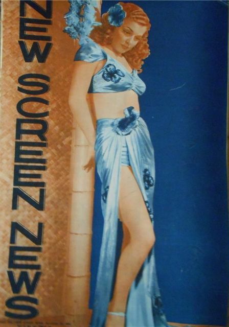 NEW SCREEN NEWS magazine side cover  Vol 4 # 24 15 November 1941