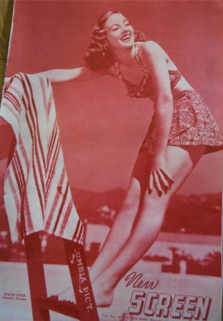 NEW SCREEN NEWS magazine side cover  Vol 4 # 25 22 November 1941