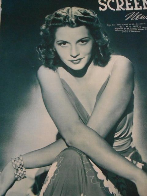 NEW SCREEN NEWS magazine side cover  Vol 4 # 27 6 December 1941