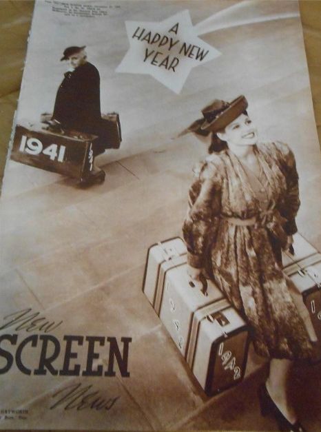 NEW SCREEN NEWS magazine side cover  Vol 4 # 30 27 December 1941
