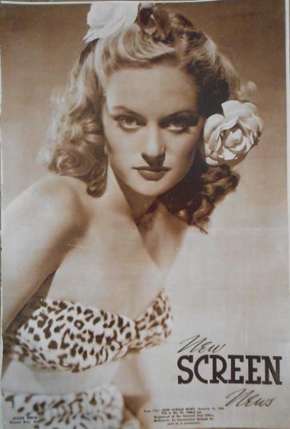NEW SCREEN NEWS magazine side cover  Vol 4 # 35 31 January 1942