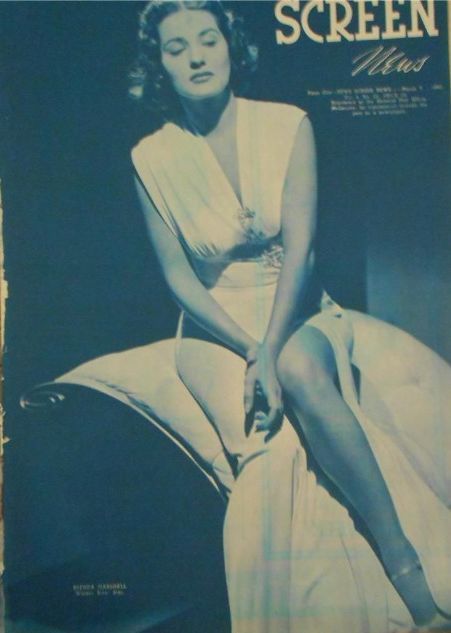 NEW SCREEN NEWS magazine side cover  Vol 4 # 40 7 March 1942
