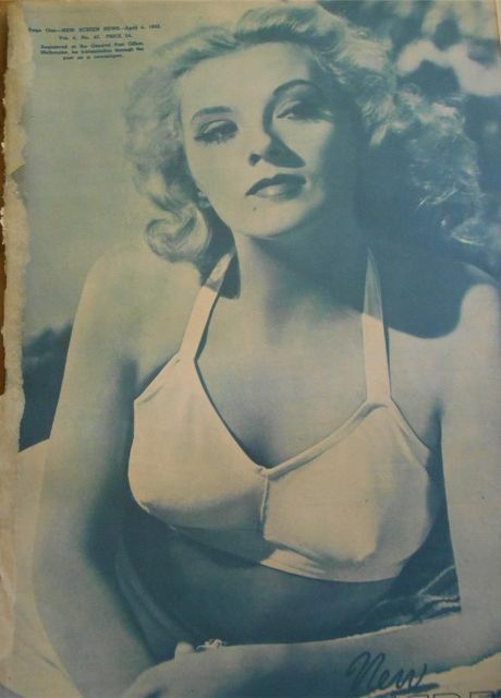 NEW SCREEN NEWS magazine side cover  ? 4 April 1942