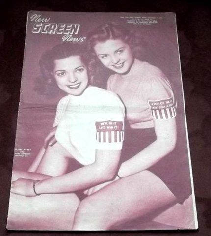 NEW SCREEN NEWS magazine side cover  Vol 5 No 23 7 November 1942