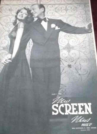 NEW SCREEN NEWS magazine side cover 1 May 1943