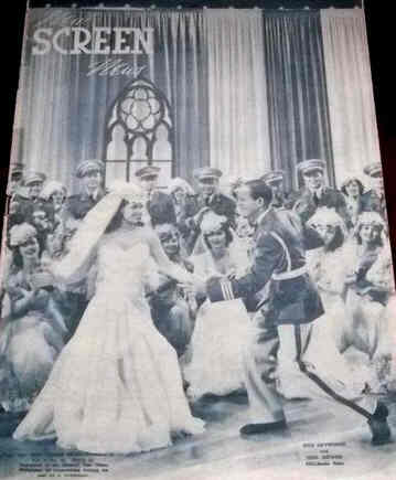 NEW SCREEN NEWS magazine side cover 28 November 1943